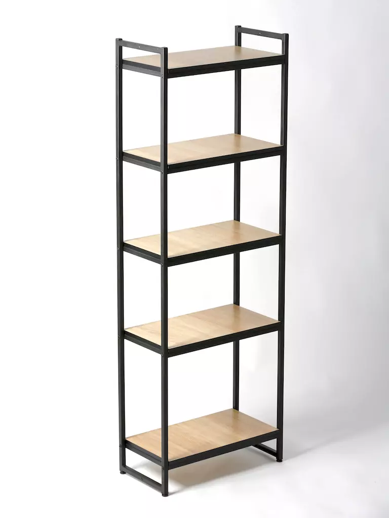 Стеллаж с полками PORTA ПД-1706Ч, 170 × 59 × 30 см, 5 полок — ЛДСП, дуб сонома